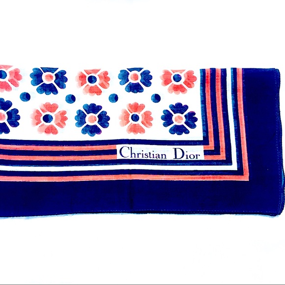 🥳HP🆕Rare: Luxury French Designer Christian_DIOR | MOD Floral Dainty SQUARE HP - Picture 4 of 16